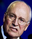 Dick Cheney snarling