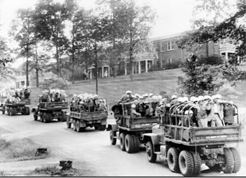 Federal troop sent to U of Mississippi by Pres. Kennedy 1962